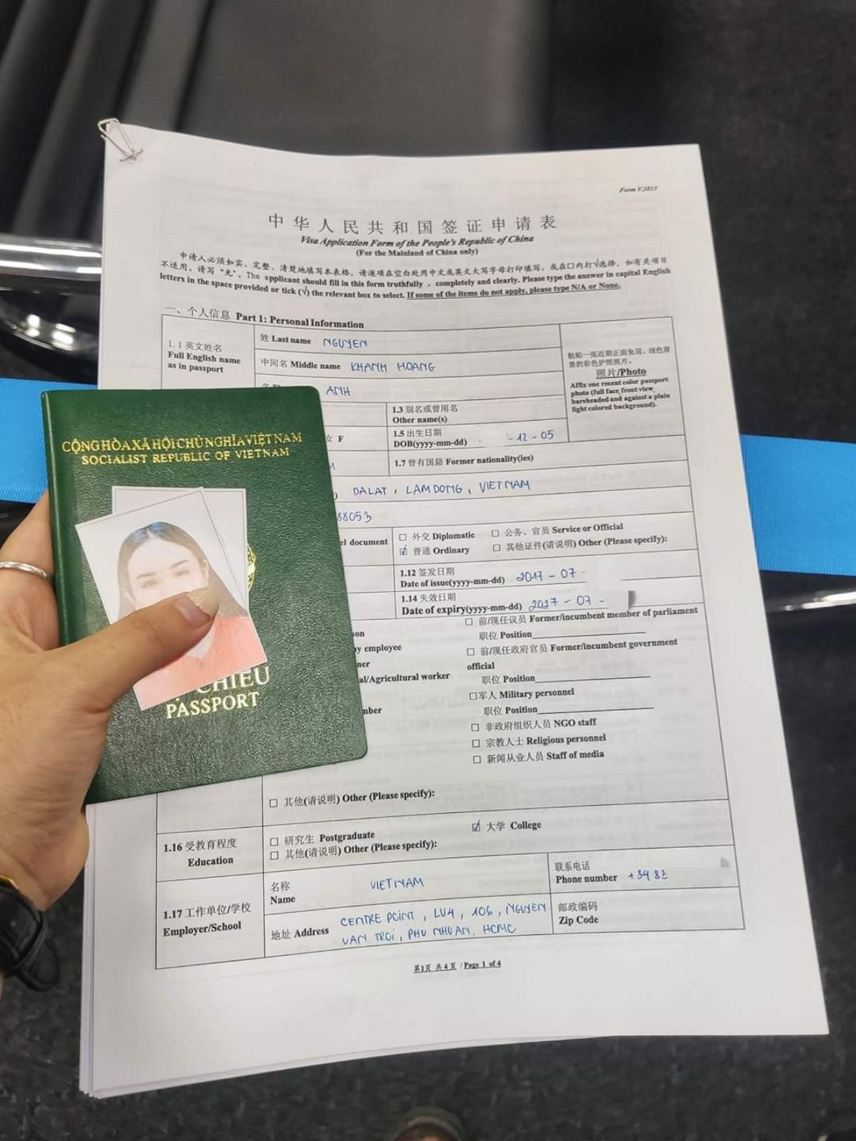 Hướng dẫn xin visa du lịch Trung Quốc tự túc khả năng đỗ CAO
